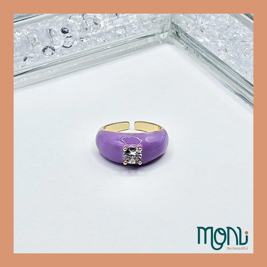 Zirconia Purple Ring