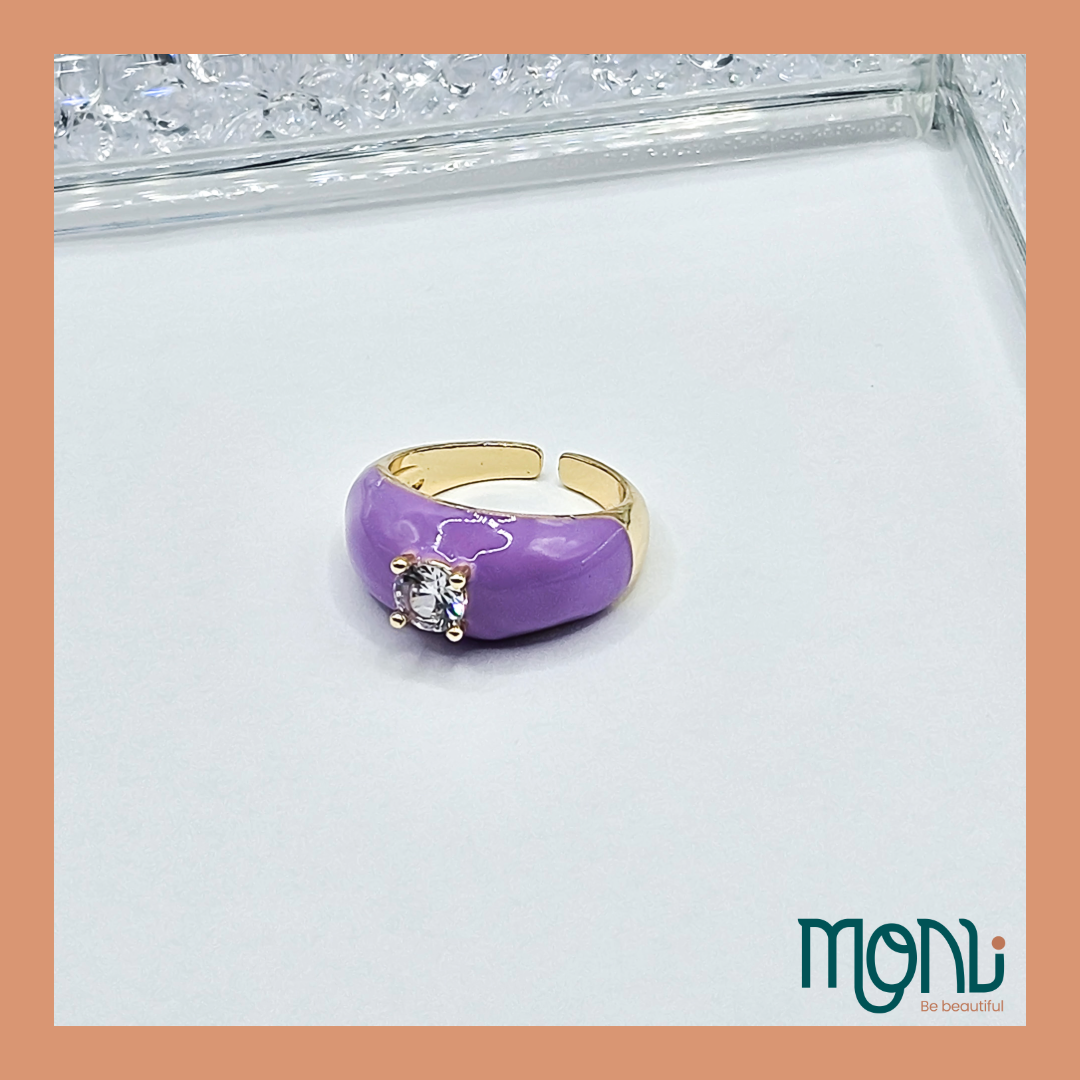 Zirconia Purple Ring