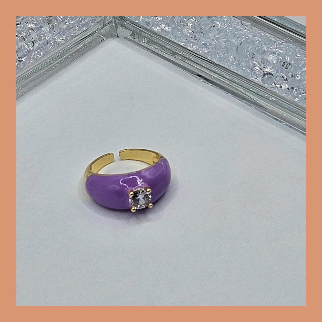 Zirconia Purple Ring